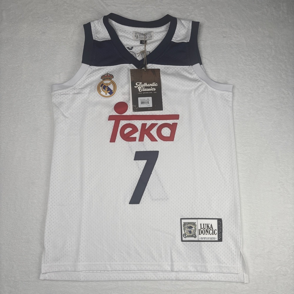 Luka Doncic Real Madrid Basketball Jersey Teka Small New NWT Headgear Classic